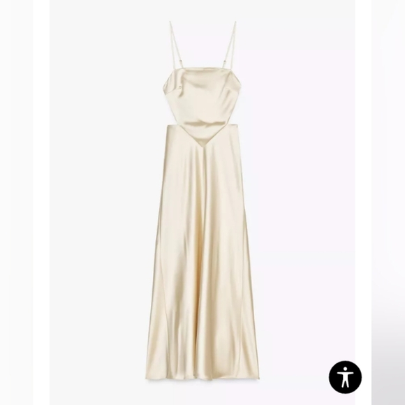 Zara Satin Wrap Dress - Picture 6 of 7